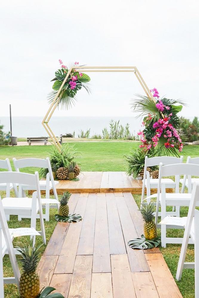 Tropical Wedding Decor For Ceremony