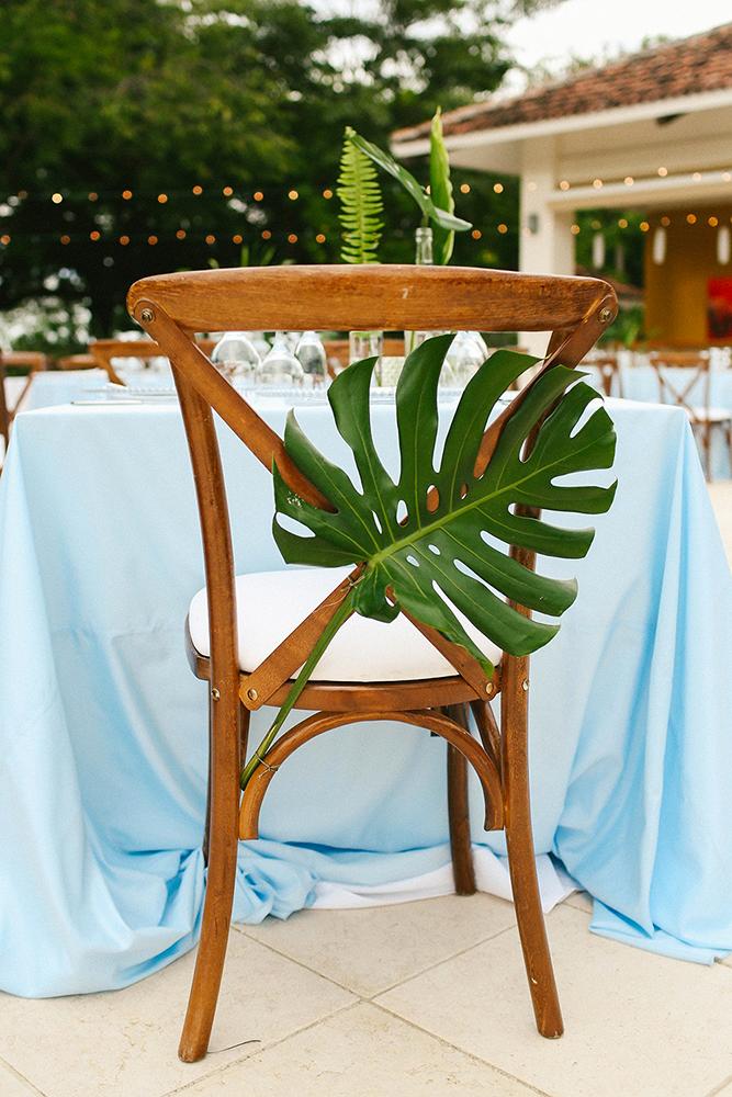 Tropical Reception Decor