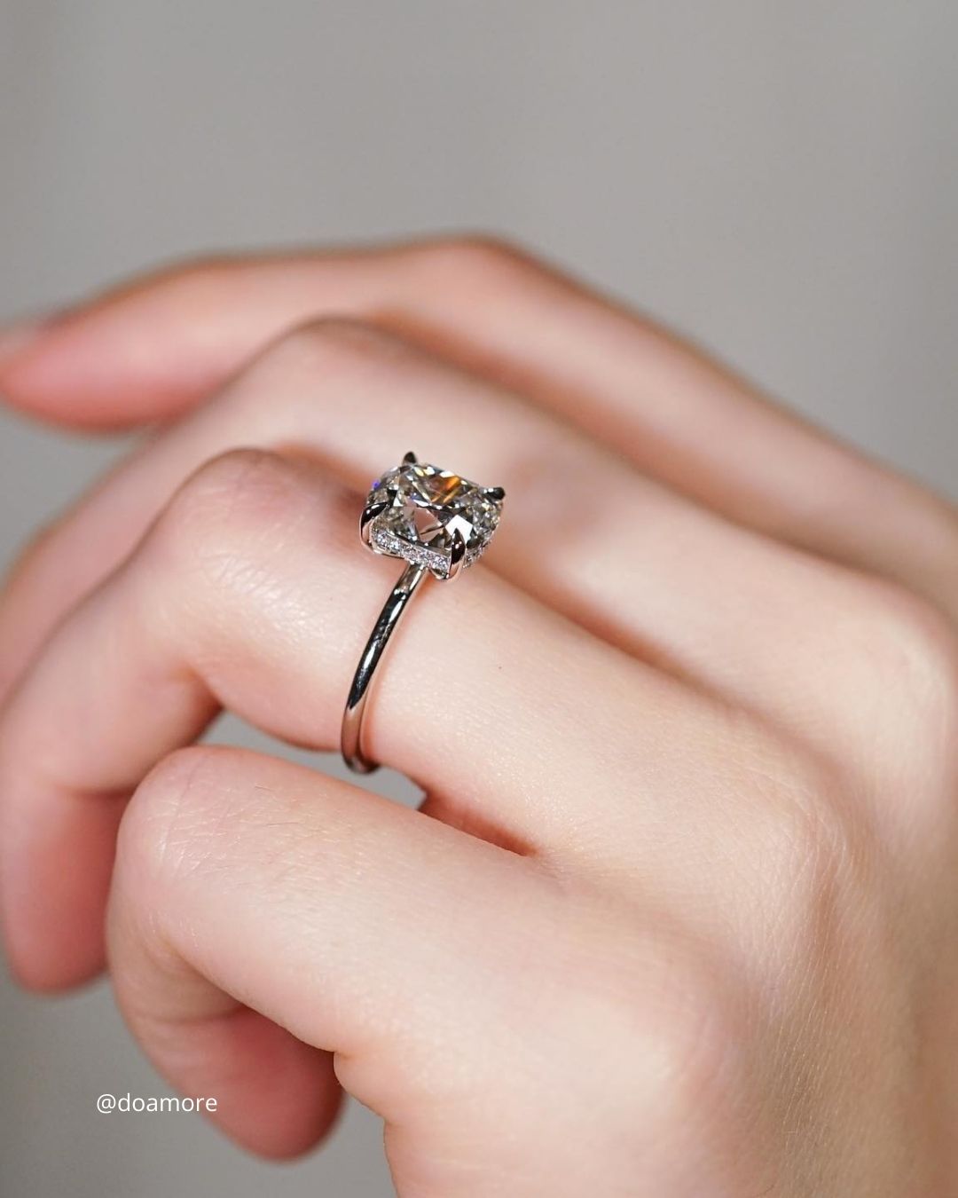 Halo Princess Cut Engagement Rings