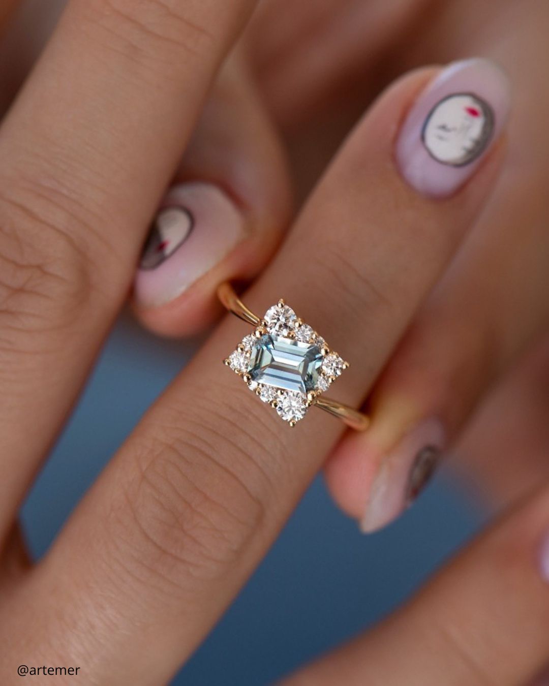 Unique And Modern Princess Cut Rings
