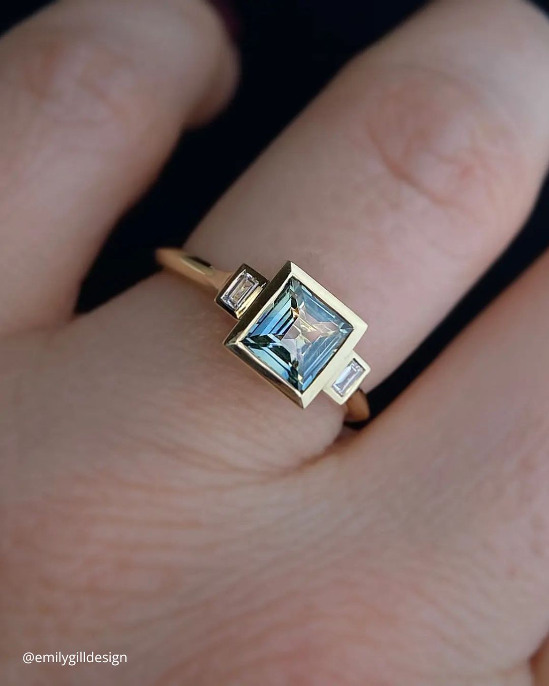 Unique And Modern Princess Cut Rings