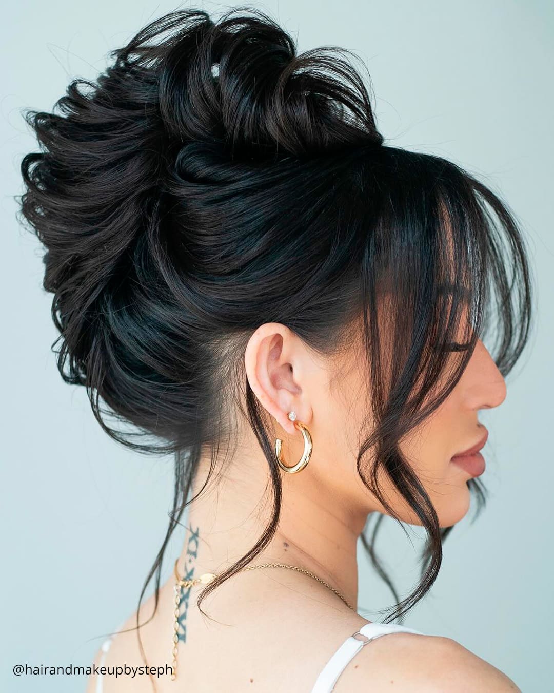 Elegant French Twist for Medium Hair Weddings