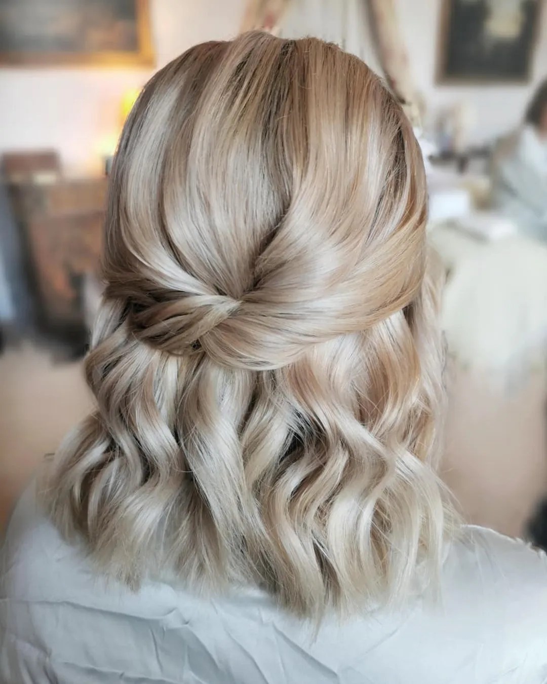 Half Up Half Down Wedding Hair Tutorial