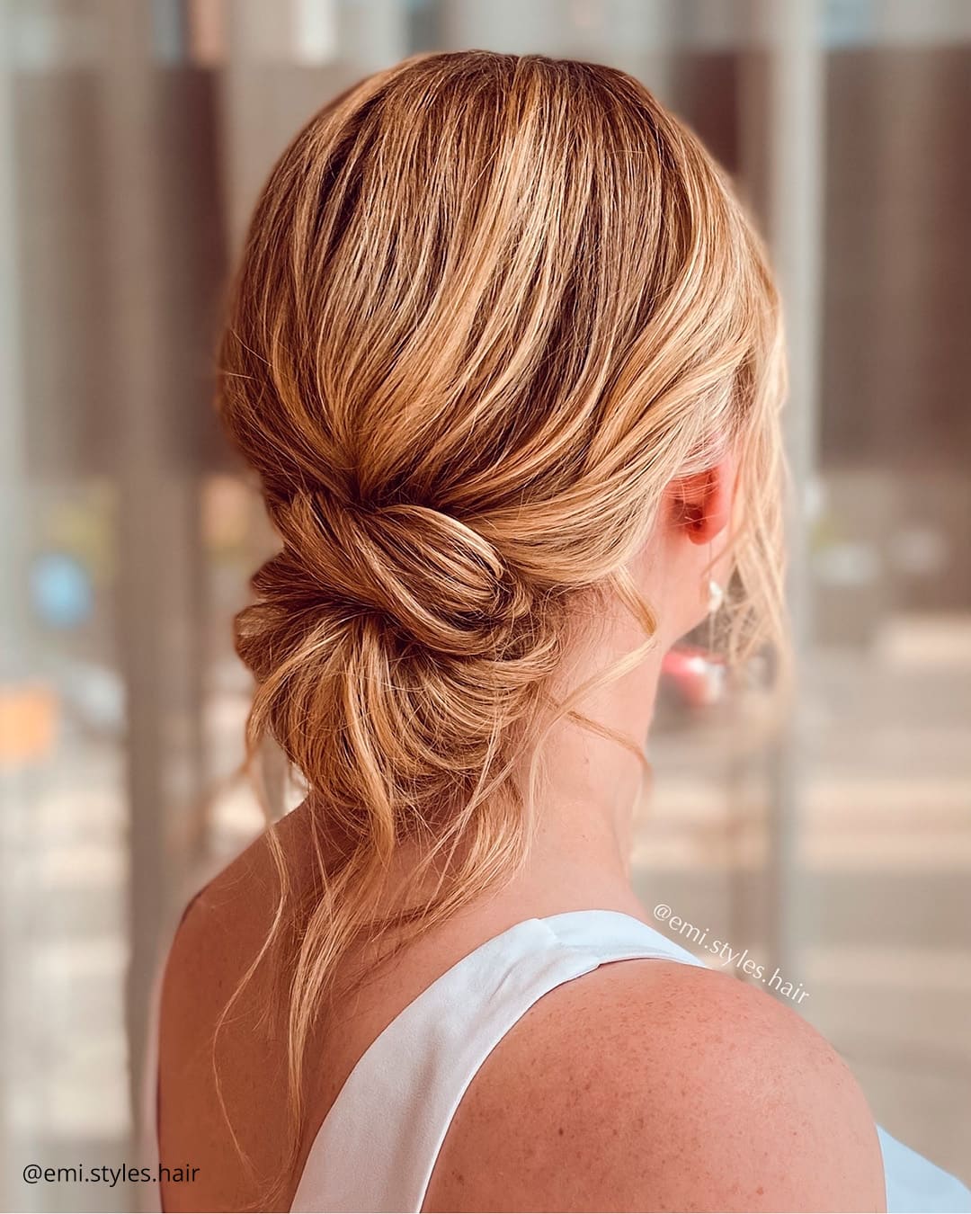Low Updos for Wedding