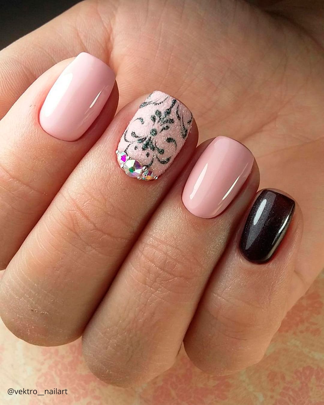 Designs for Short Wedding Nails