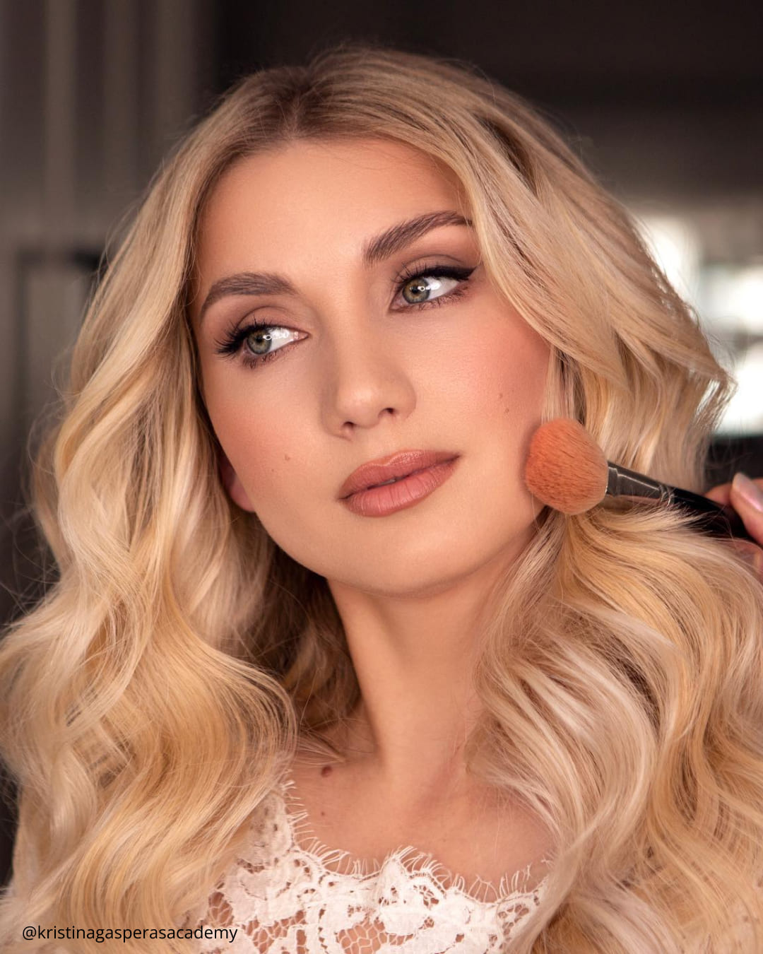 Classic Bridal Makeup For Blue Eyes