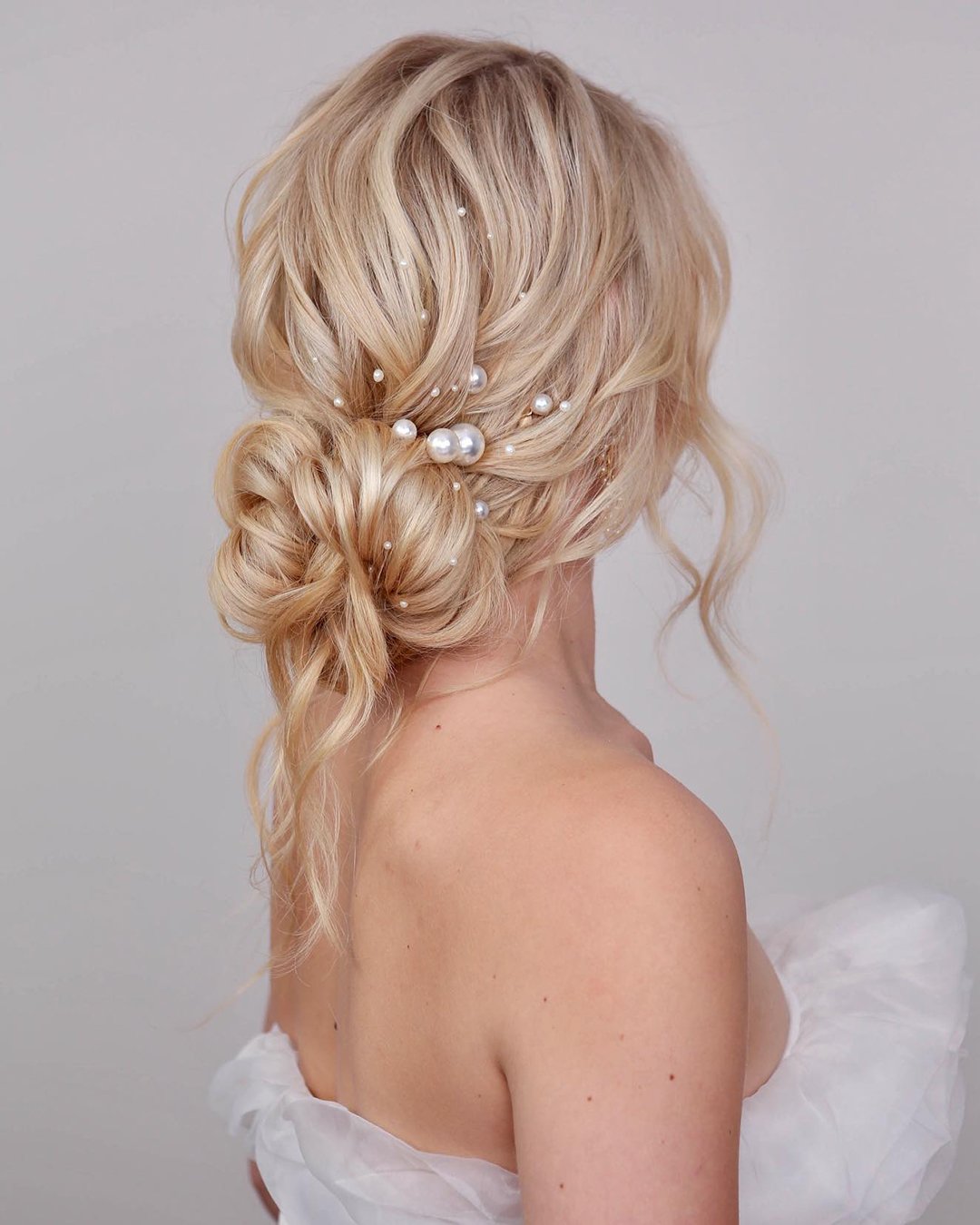 Textured Long Hair Wedding Updos
