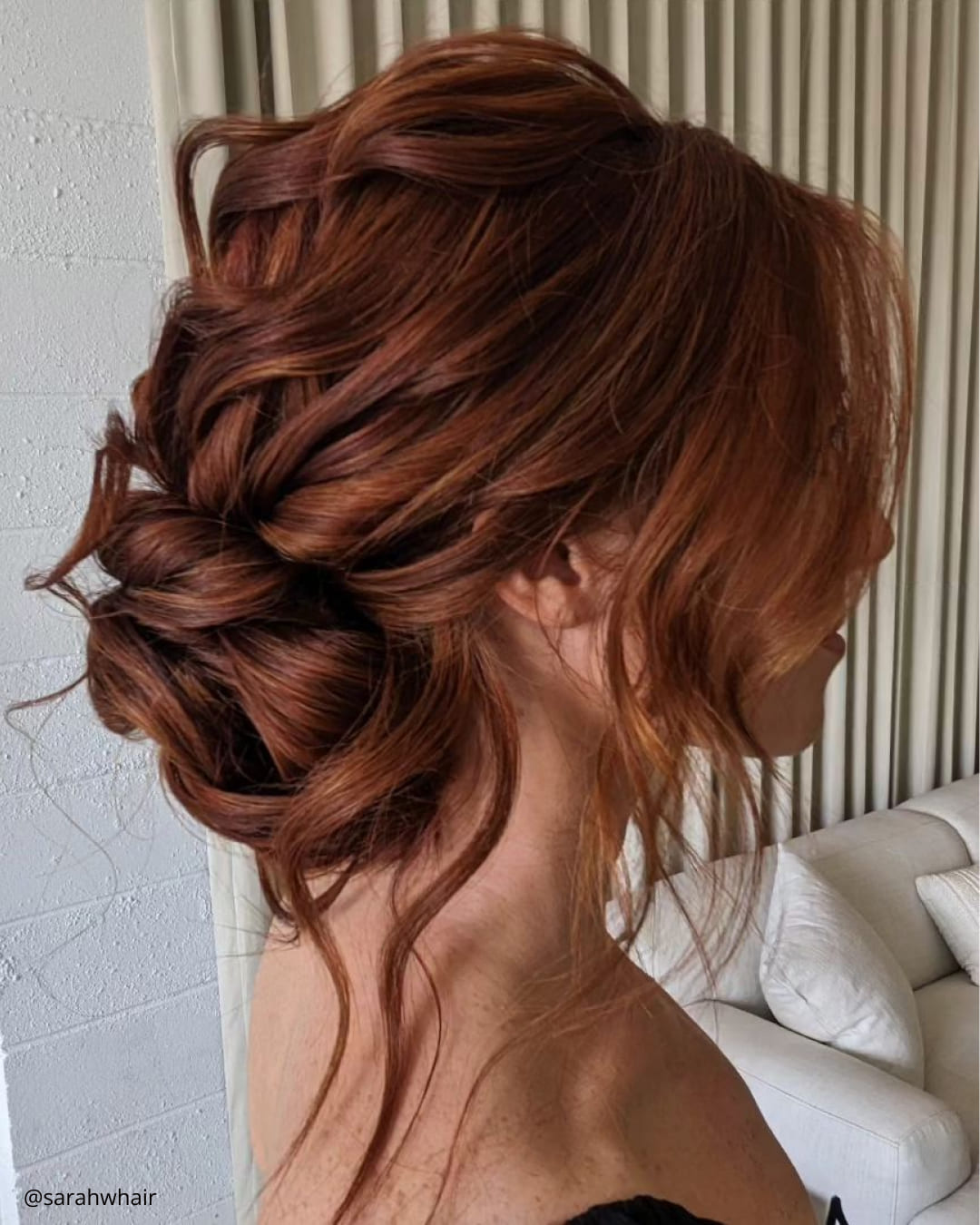 Curly Updo Wedding
