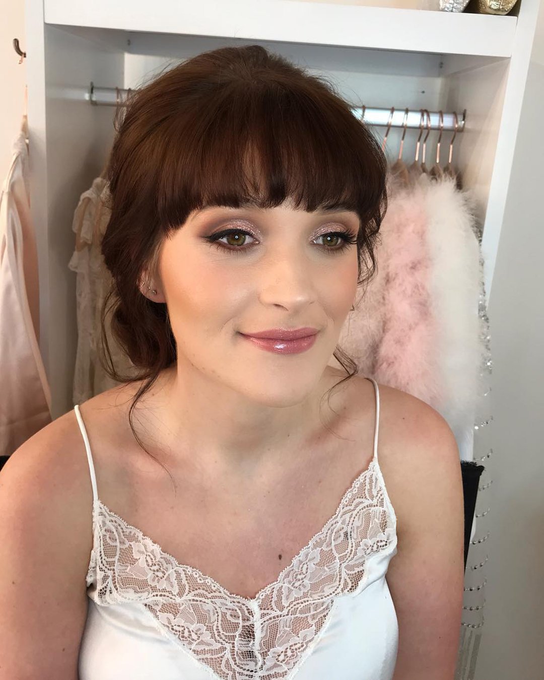 Side-Swept Bangs In Wedding Hairstyles