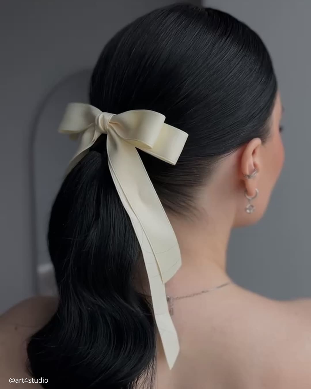 Twisted Bridal Ponytail