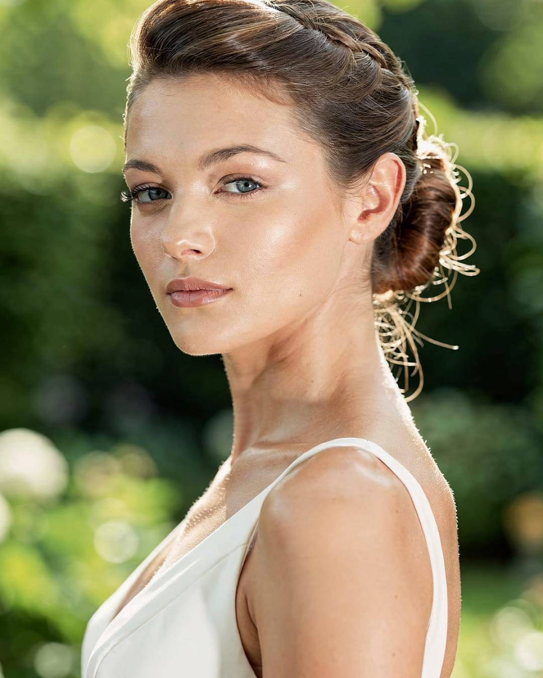 Relaxed Loose Updo Wedding Day
