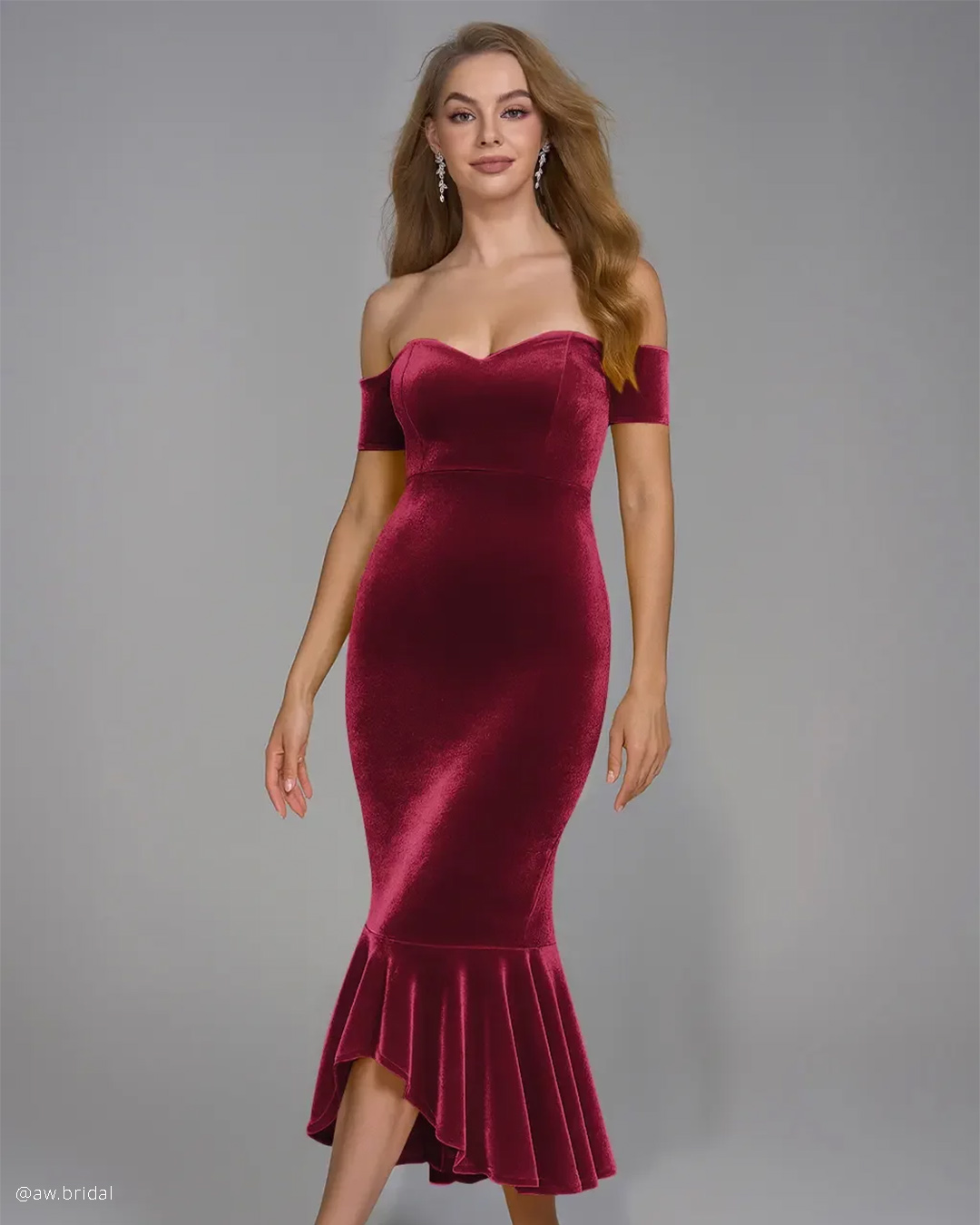 Burgundy Bridesmaid Dresses