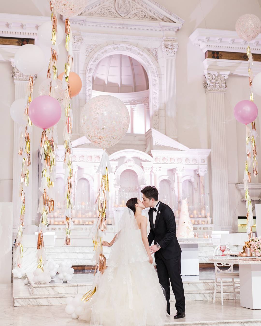 Wedding Balloons With Festive String