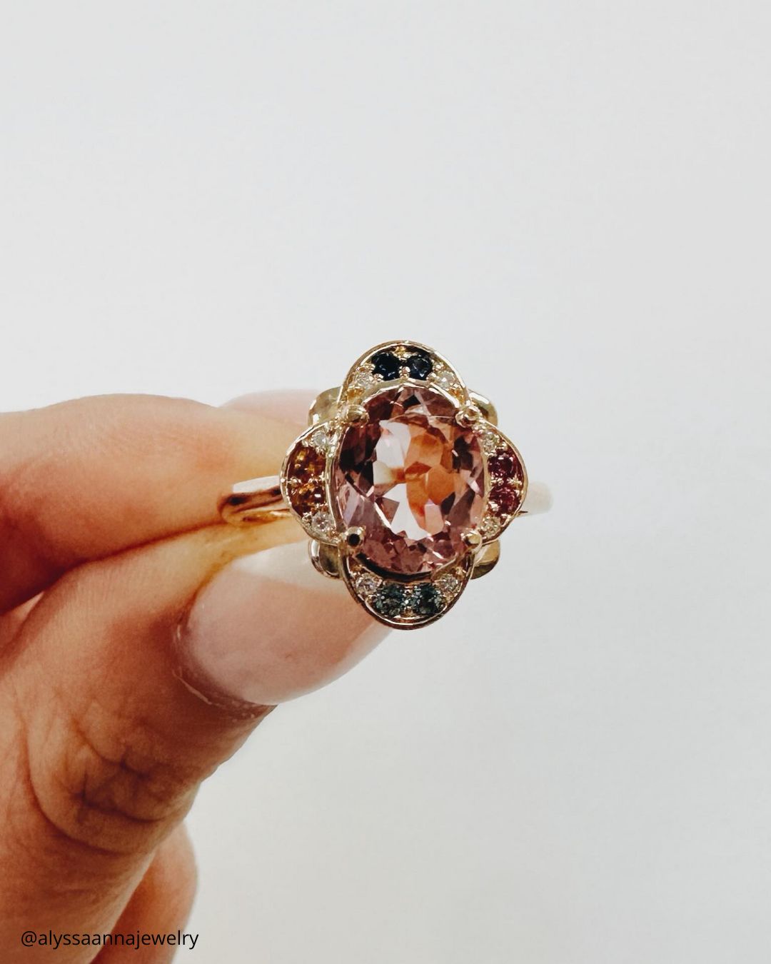 Inexpensive Morganite Engagement Rings