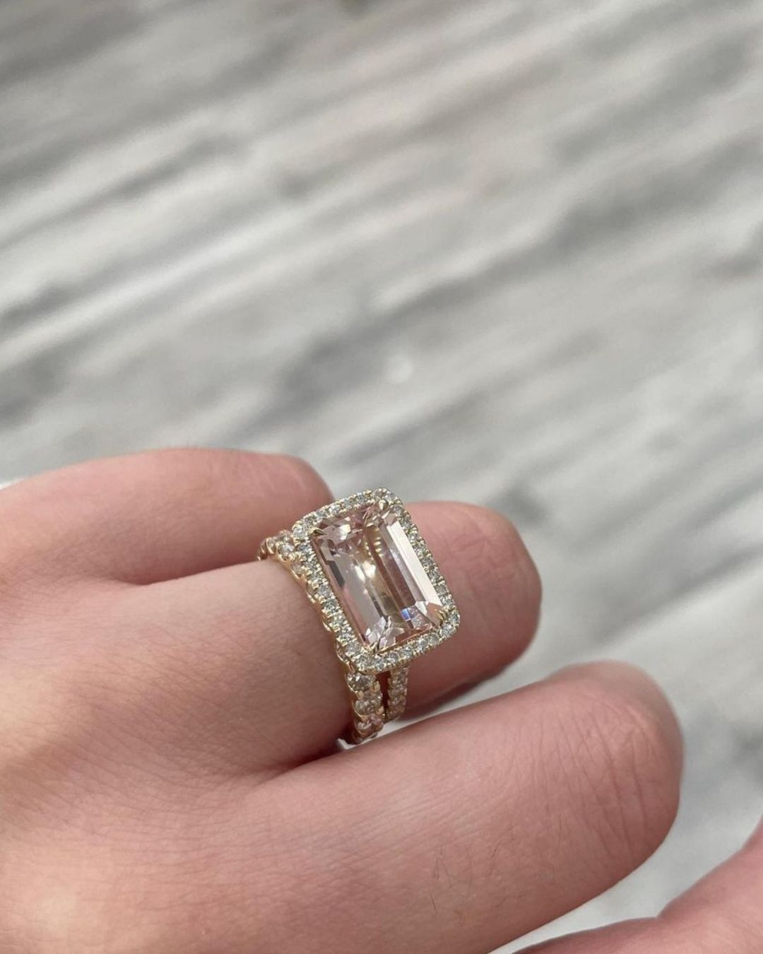 Inexpensive Morganite Engagement Rings