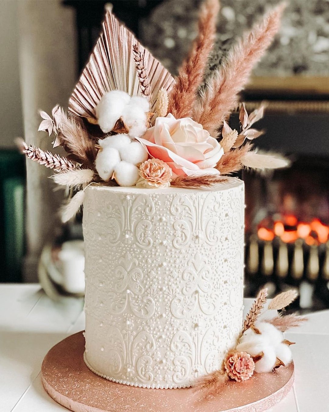 wedding cake trends boho ideas