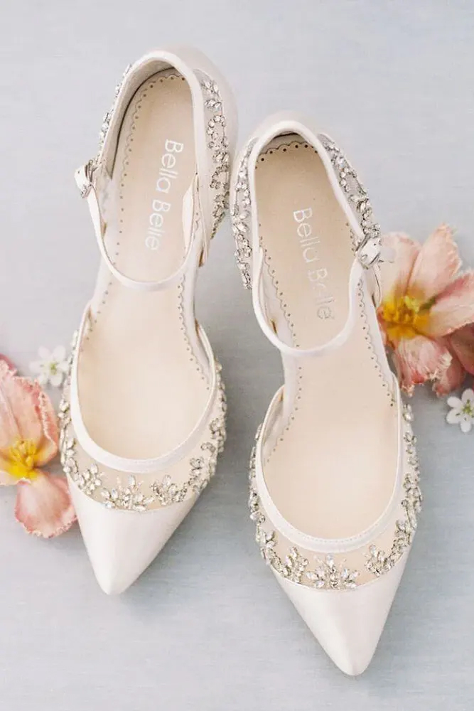 Hand-Beaded Wedding Shoes For Women