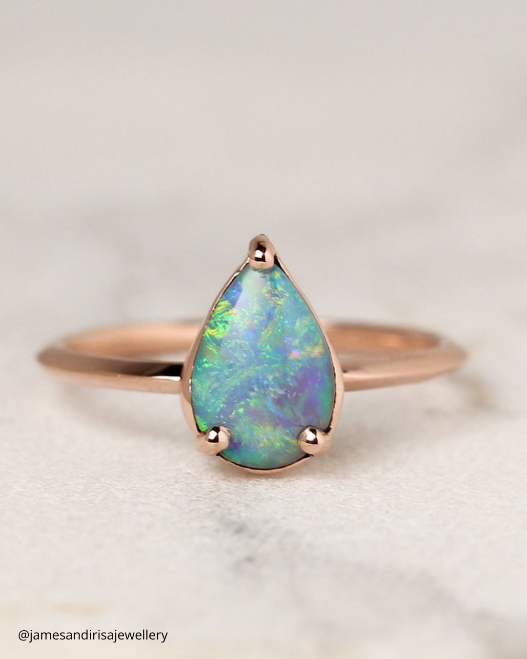 Unique And Modern Engagement Rings With Opal