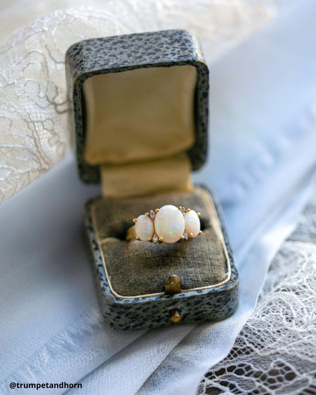 Opal Rings In Vintage Style
