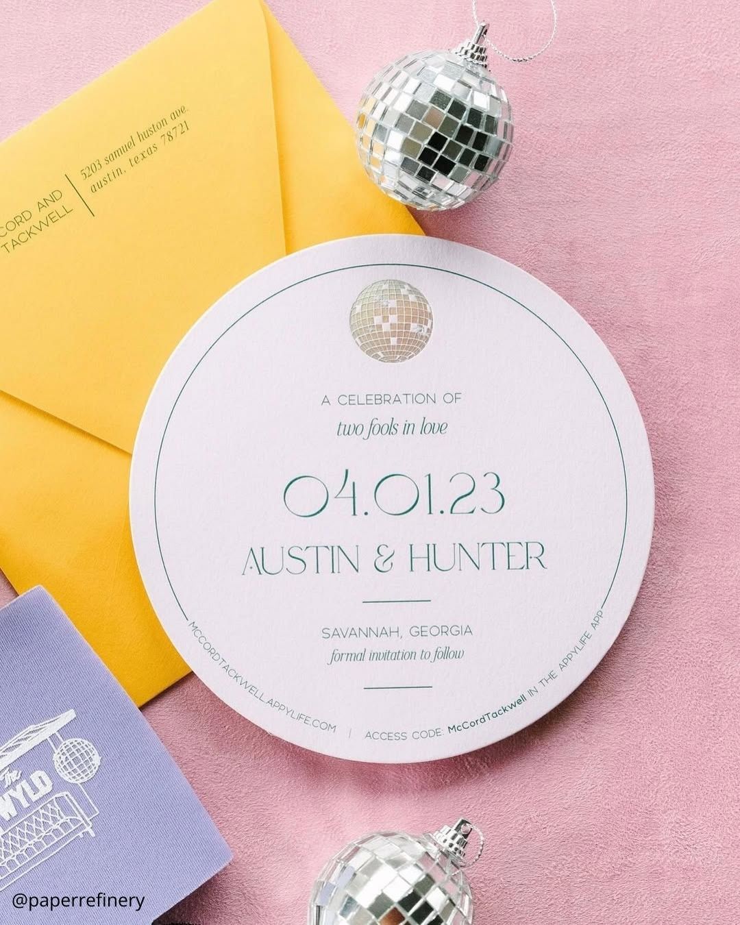 Classic Save The Date Photos