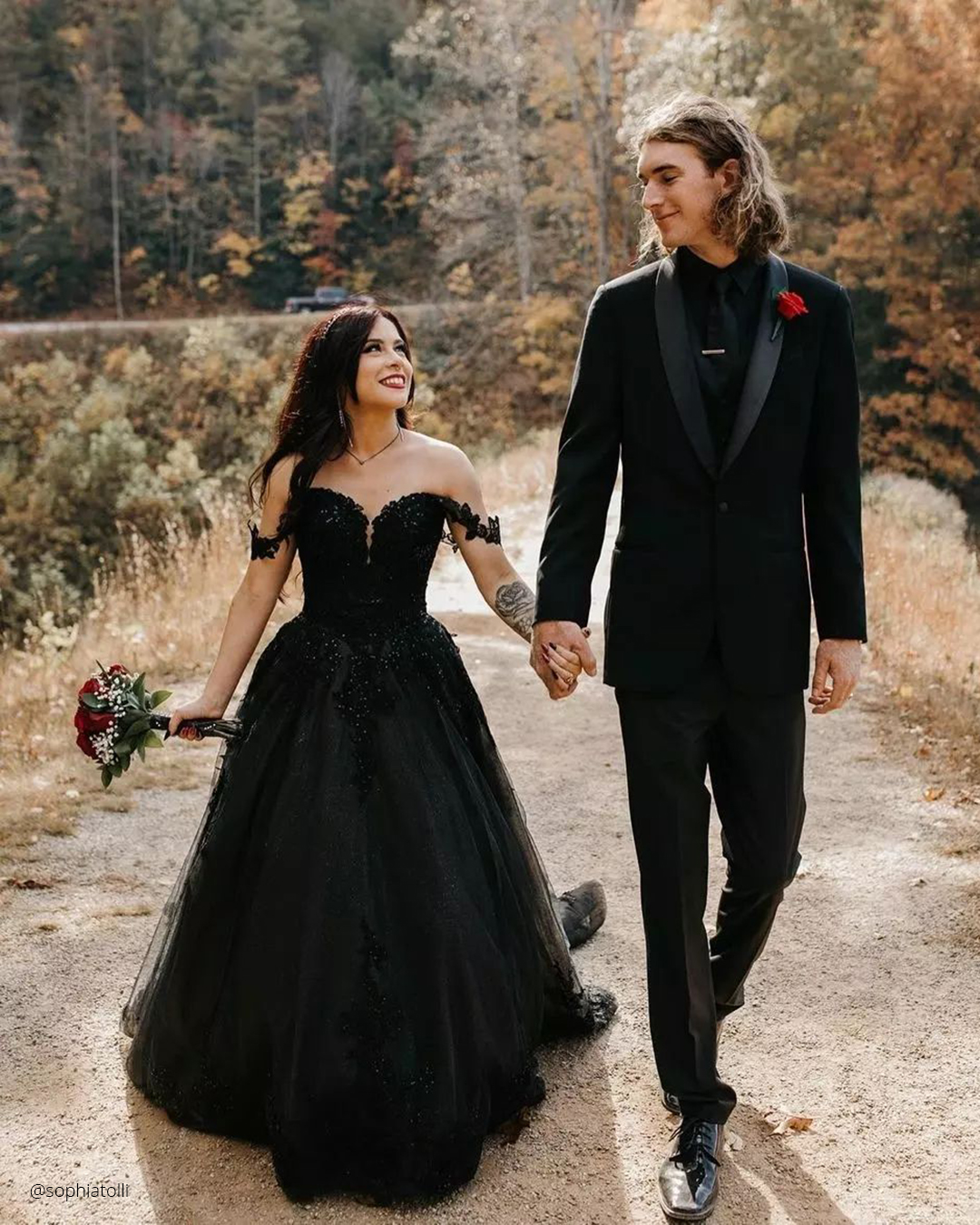 Plus Size Black Wedding Dresses