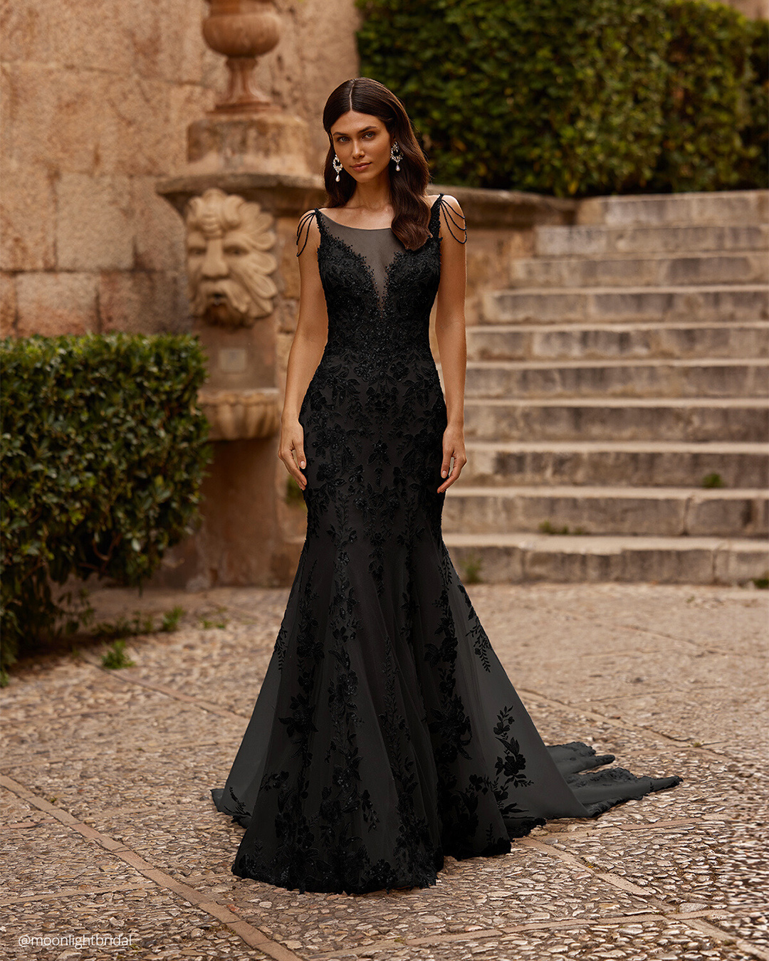 Princess Black Wedding Dresses