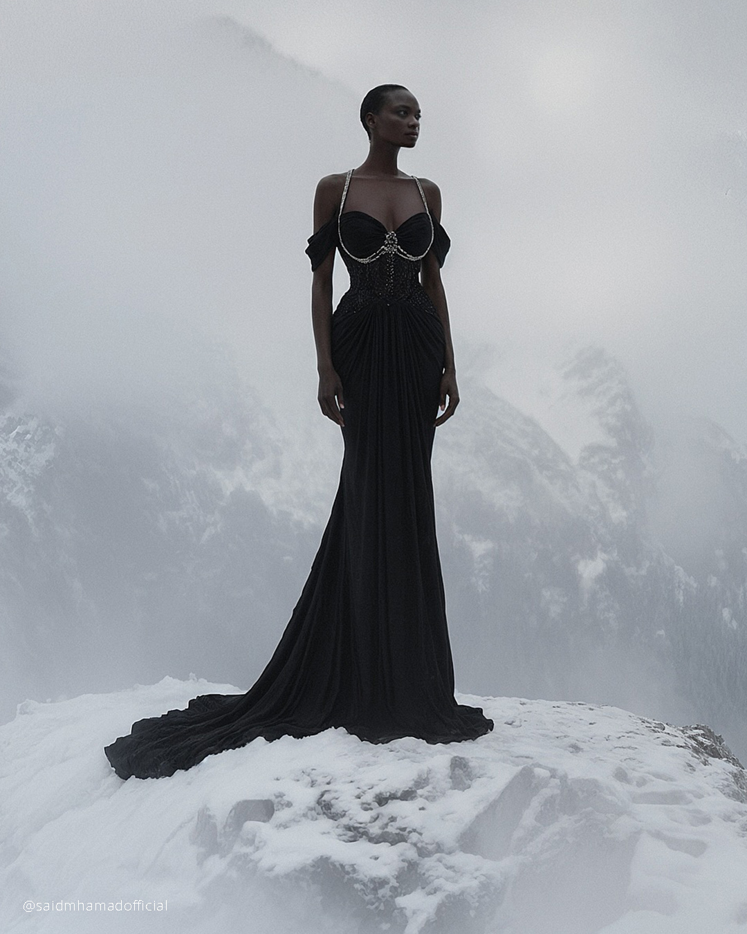 Princess Black Wedding Dresses