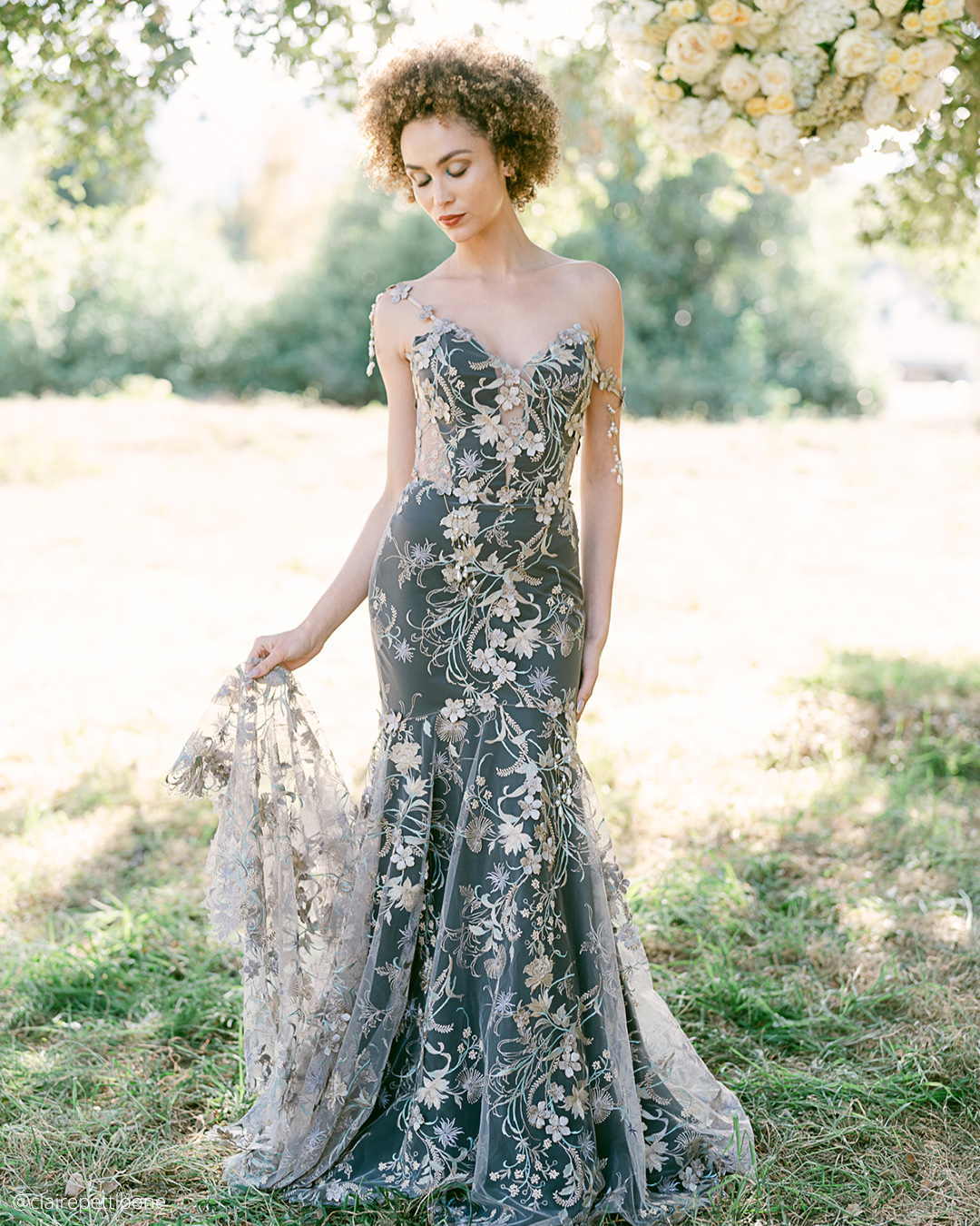 White And Black Wedding Dresses