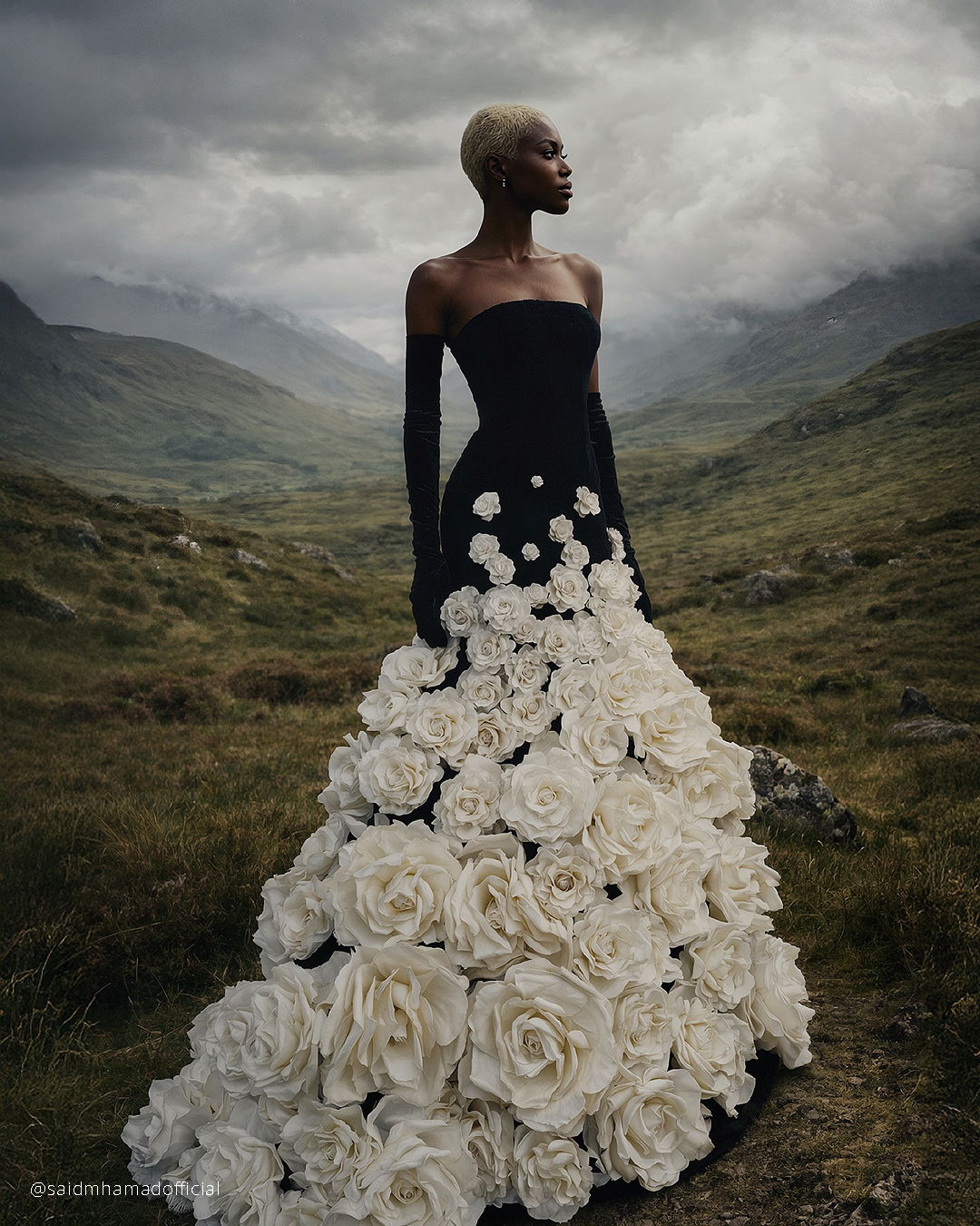White And Black Wedding Dresses