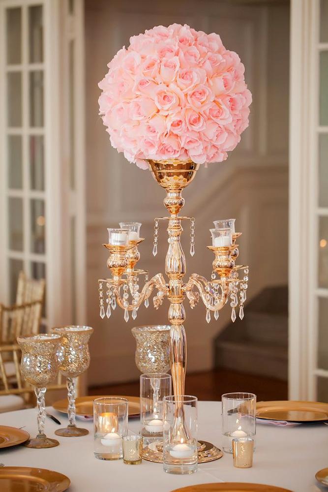 Tall Herbal Wedding Centerpieces