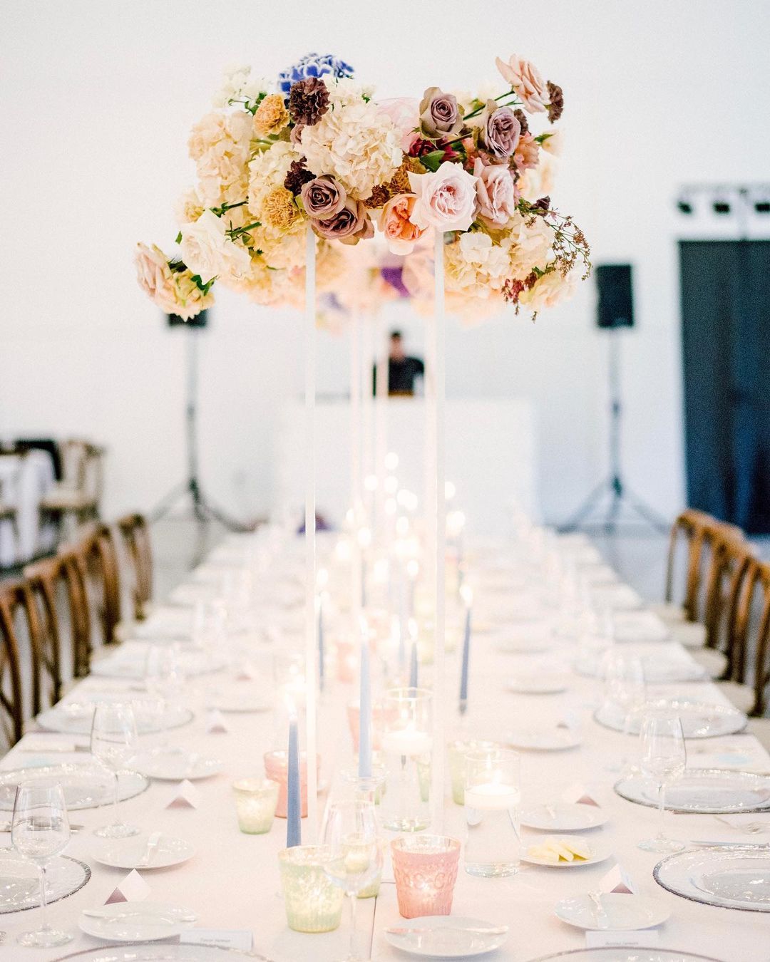 Fall Flower Tall Wedding Centerpieces
