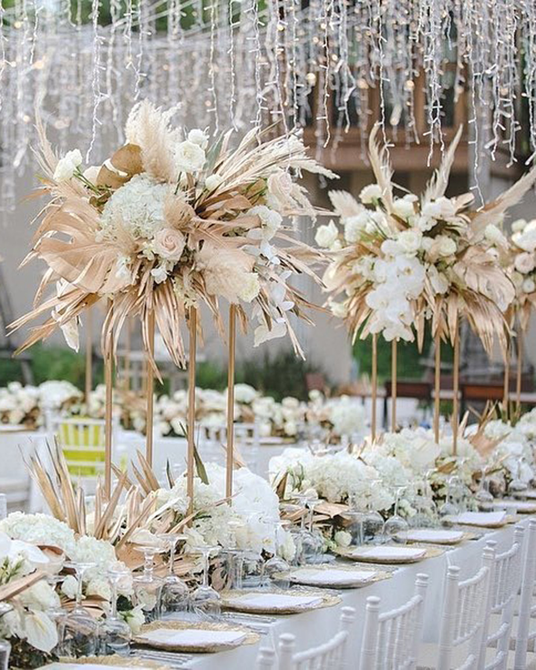 Fall Flower Tall Wedding Centerpieces