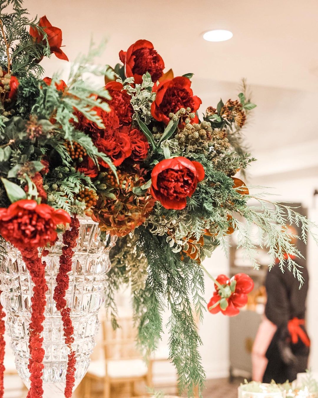 Fall Flower Tall Wedding Centerpieces
