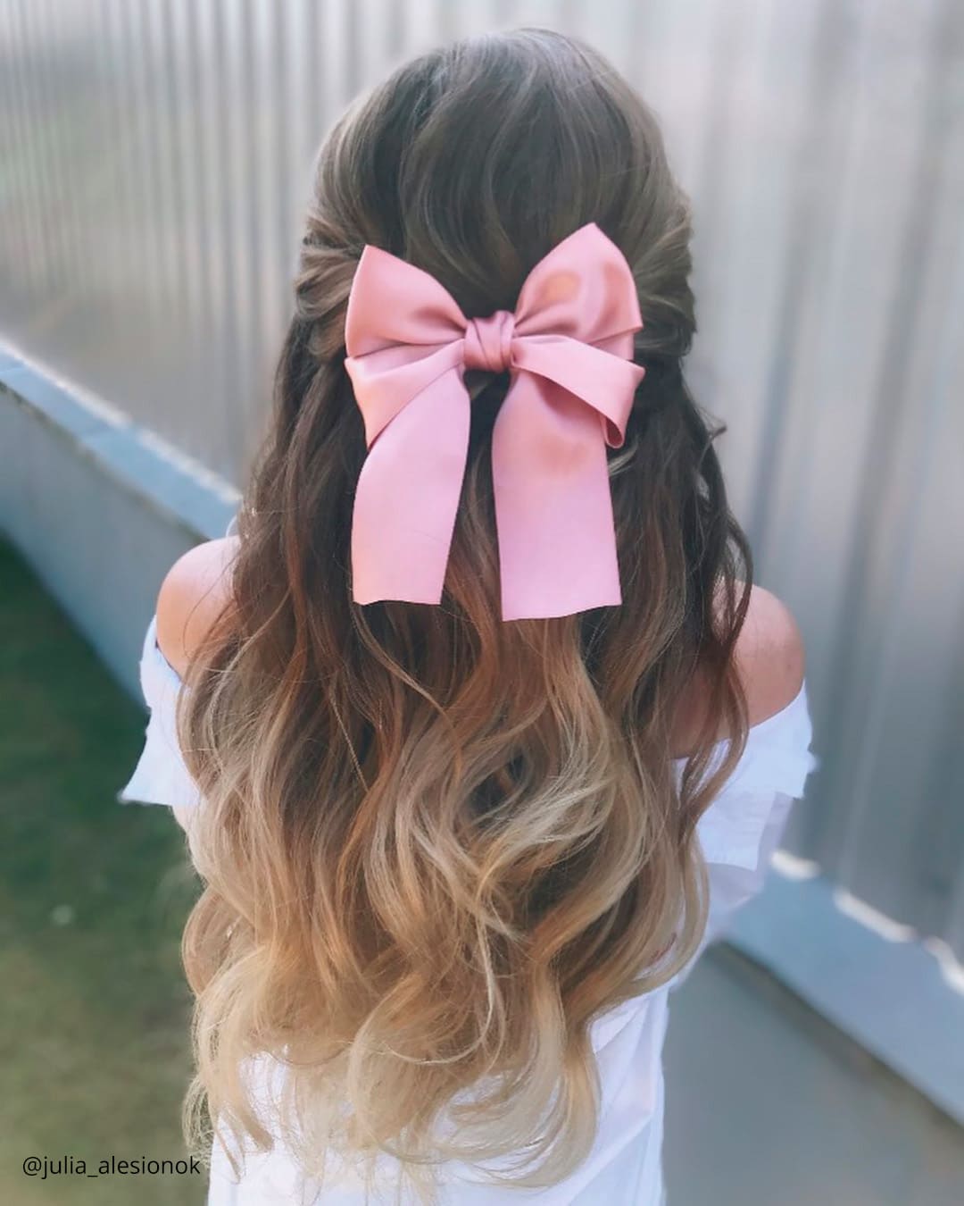 Half Up Flower Girl Hairstyles