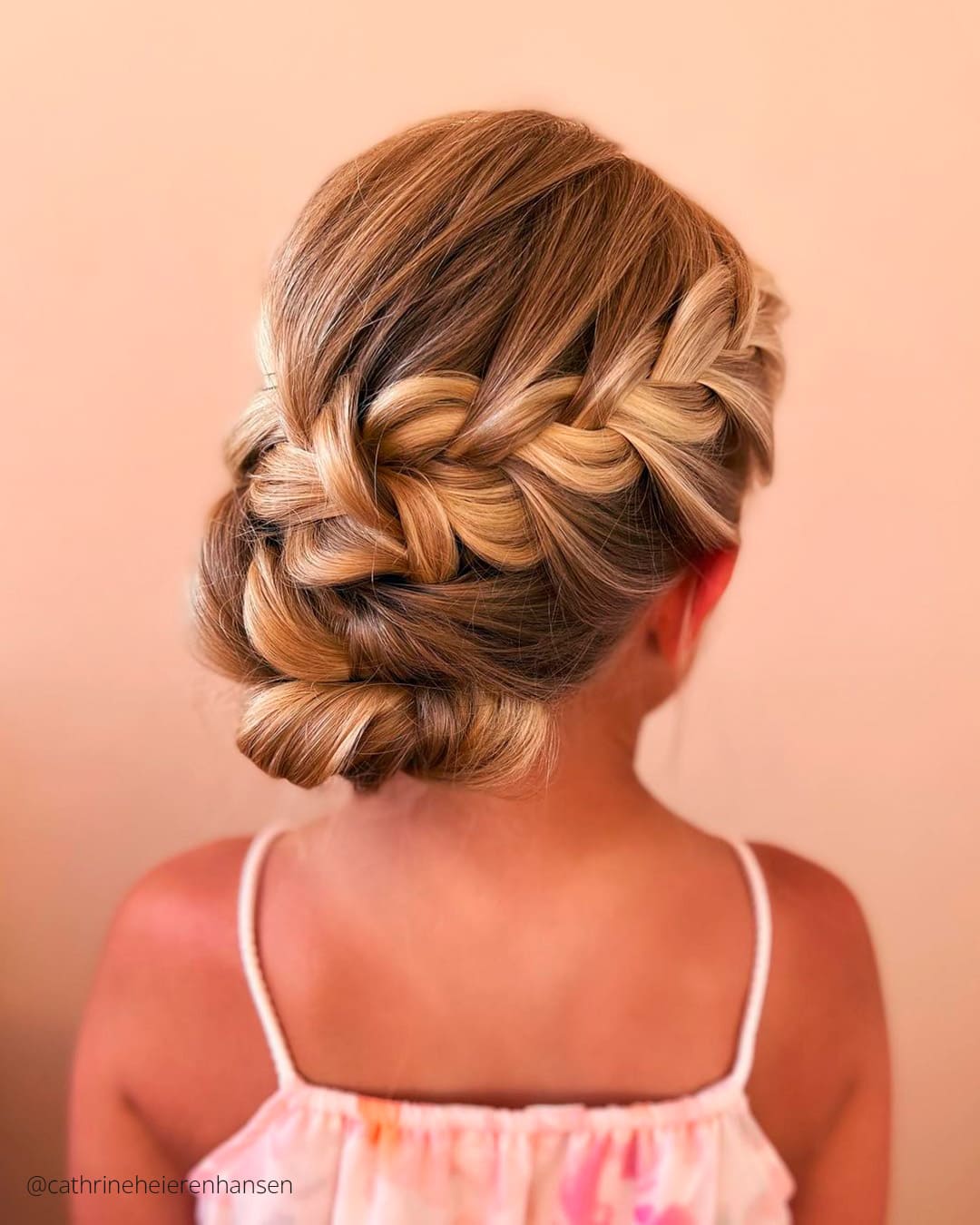 Bun Flower Girl Hair Updo