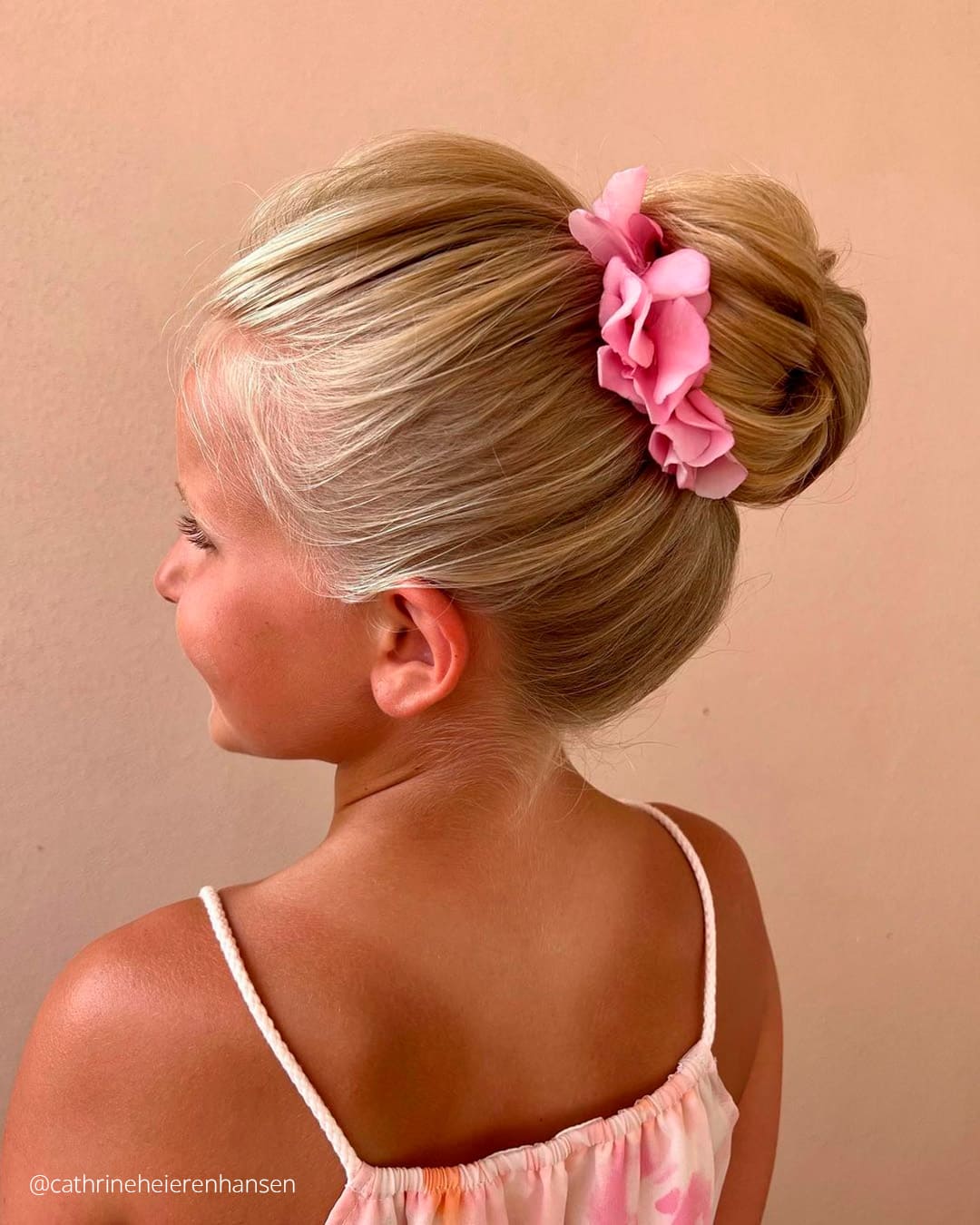 Bun Flower Girl Hair Updo
