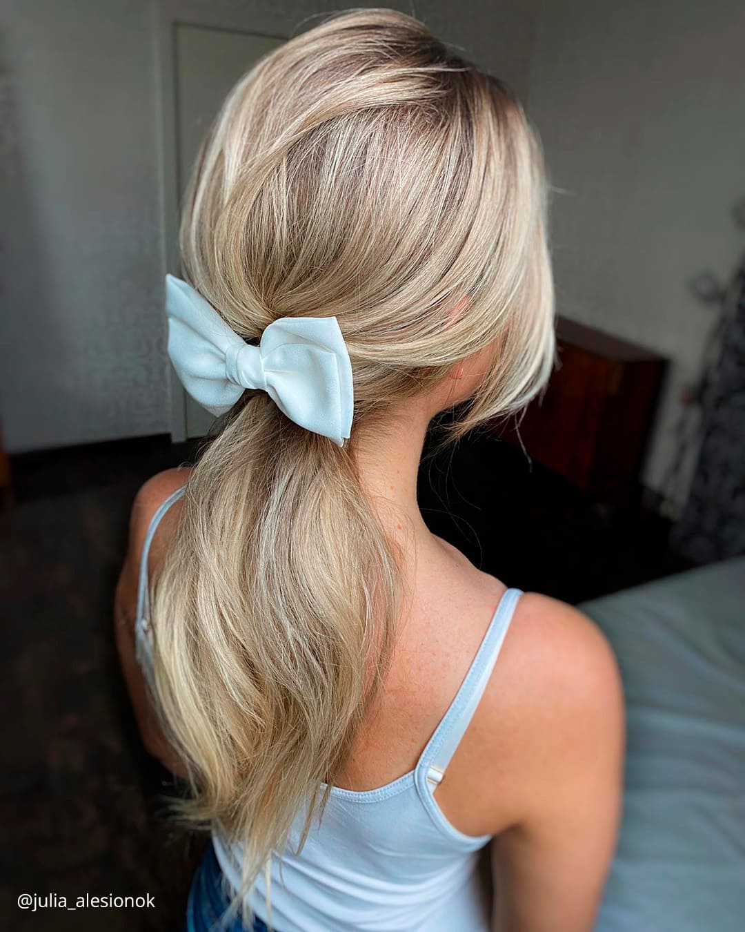 Trendy Ponytail Wedding Flower Girl Hairstyles