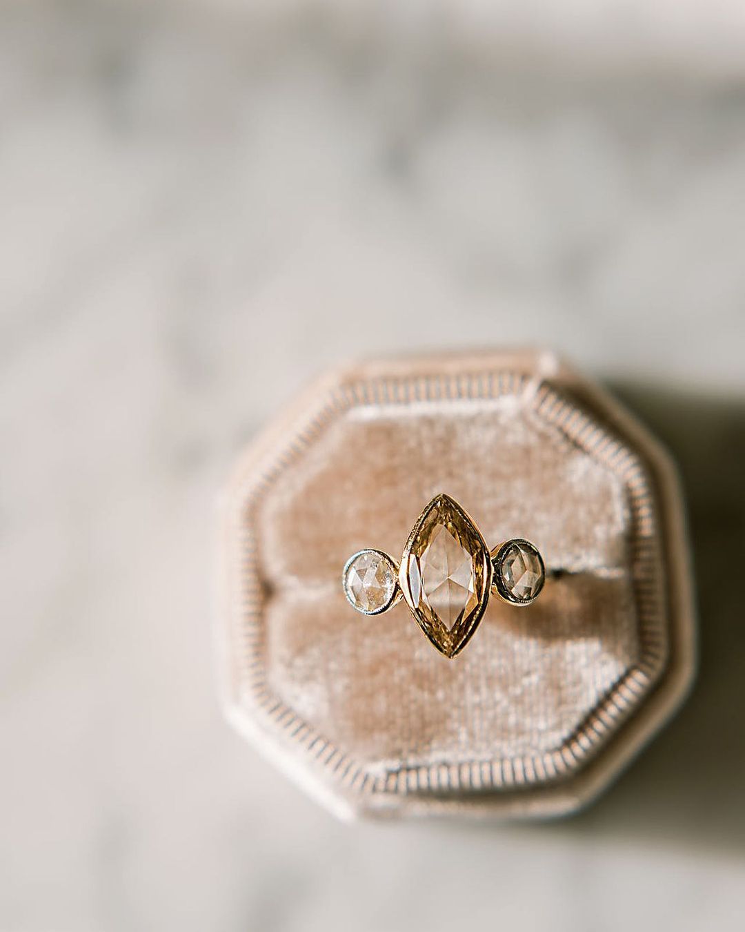 Stone Simple Engagement Rings