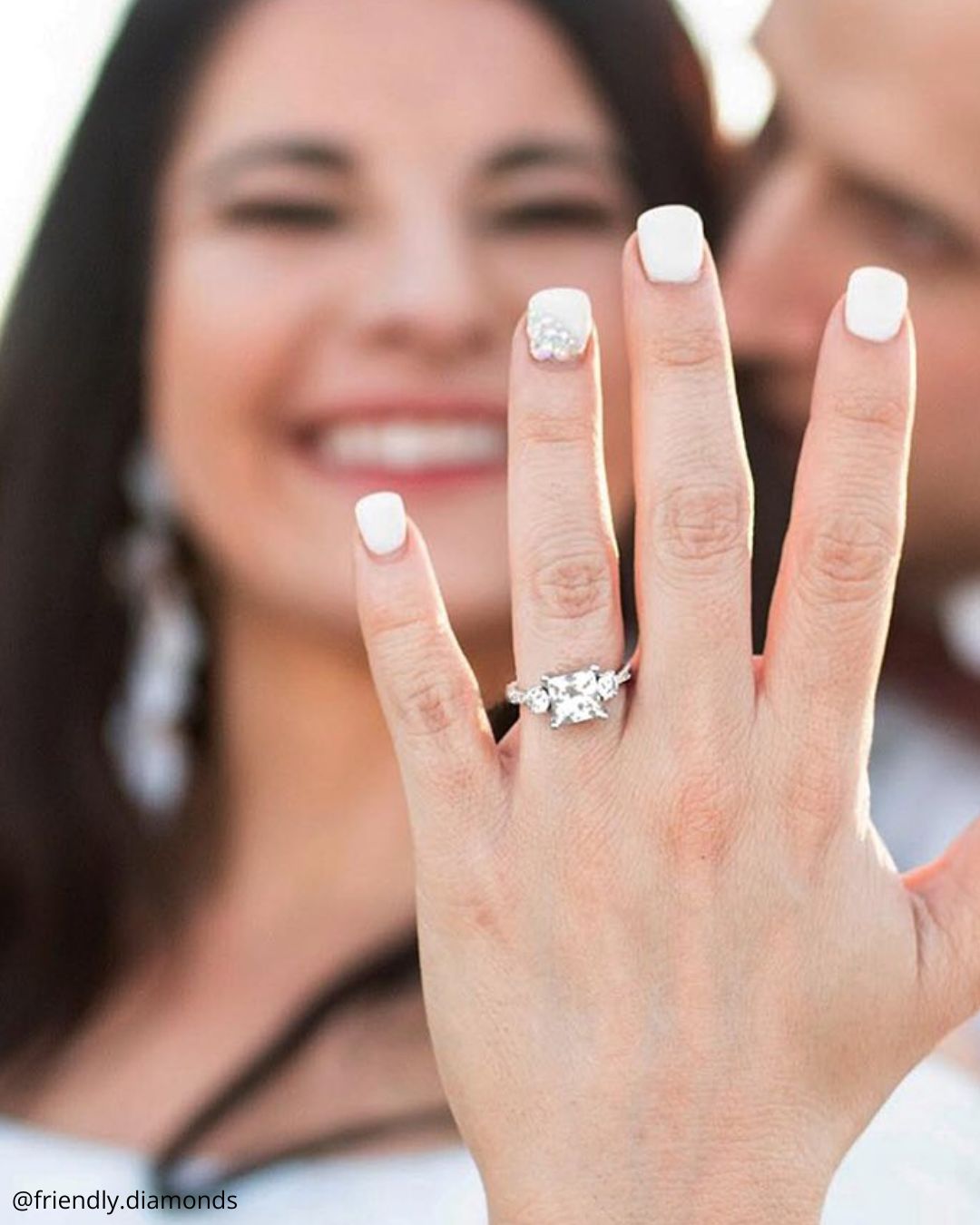 Stone Simple Engagement Rings