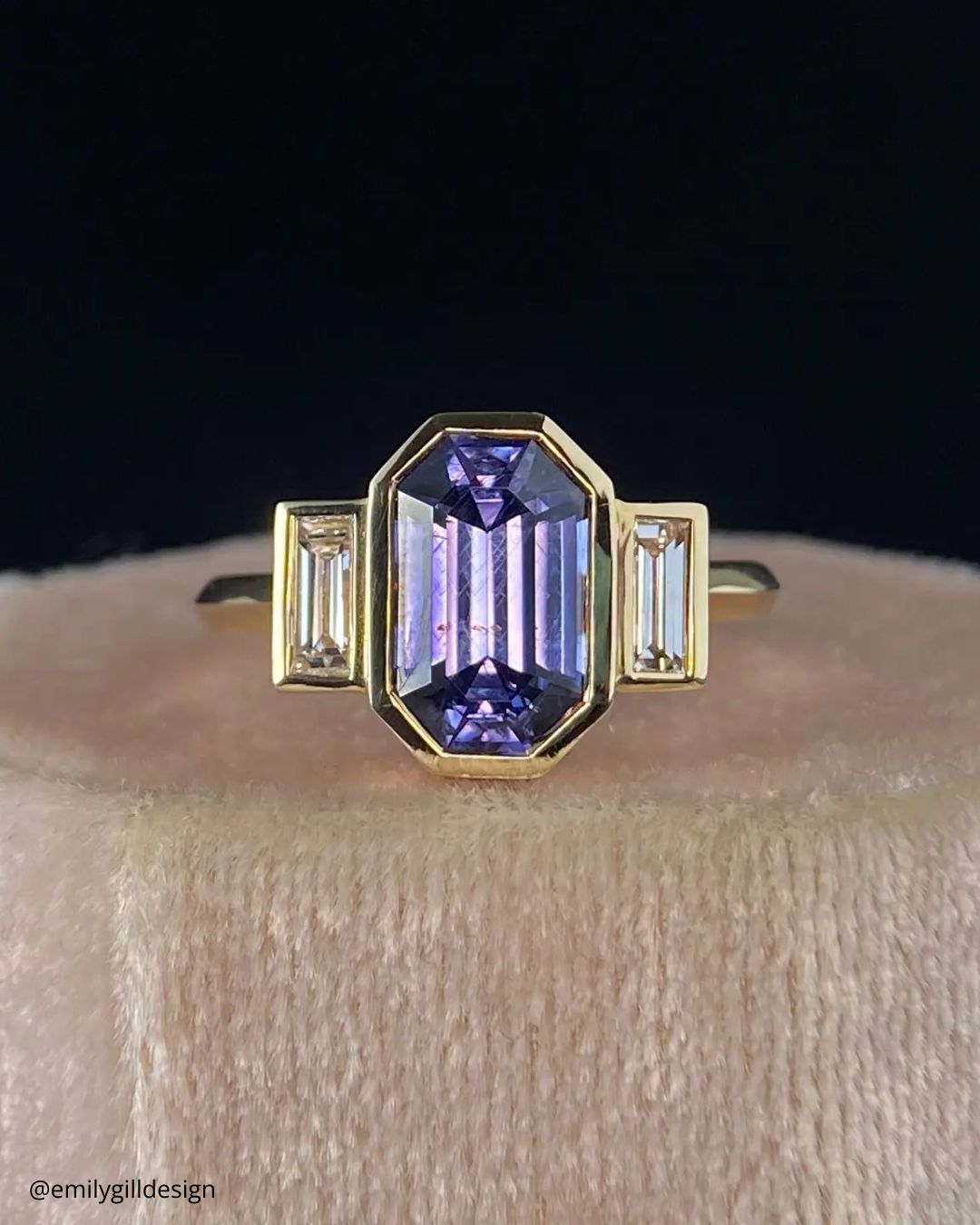 Round Cut Three Stone Rings