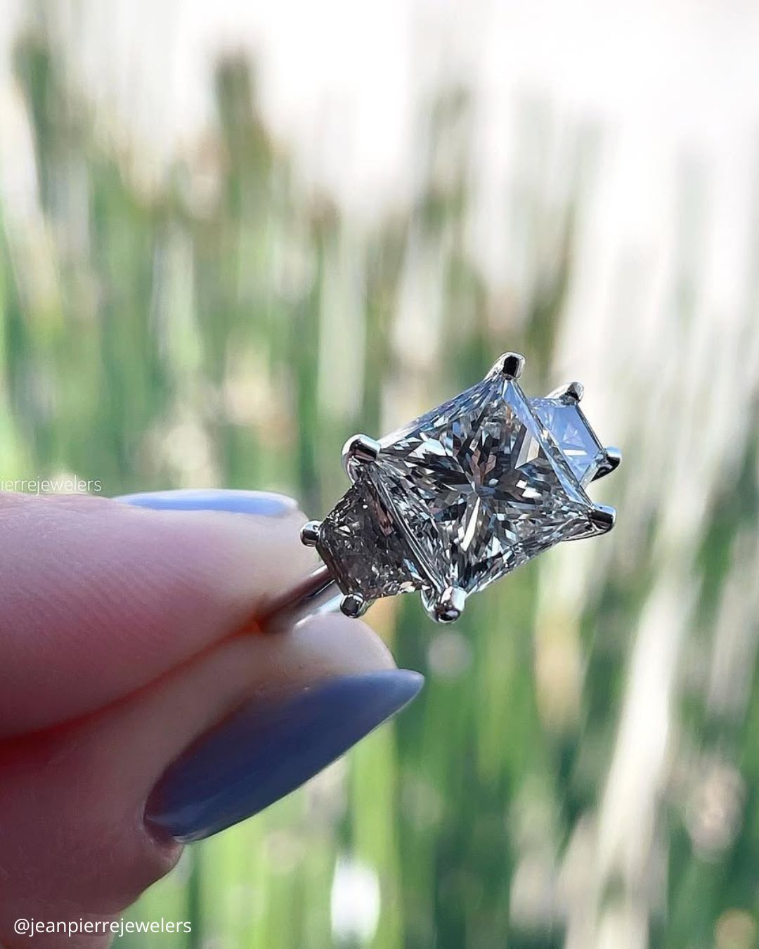 Stone White Gold Engagement Rings