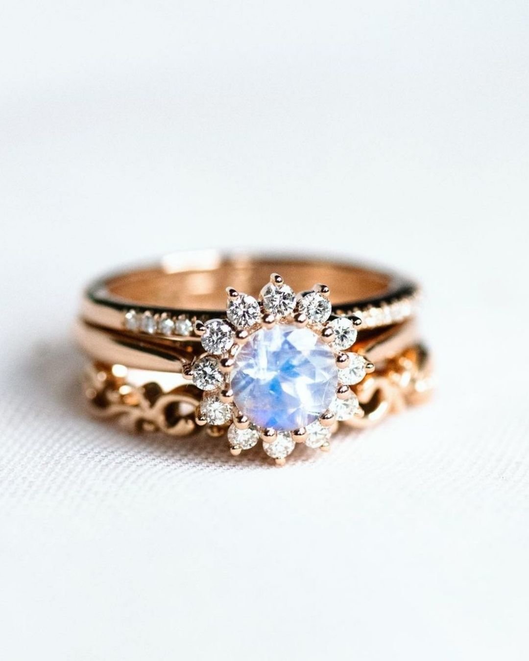 Floral-Inspired Vintage Wedding Rings