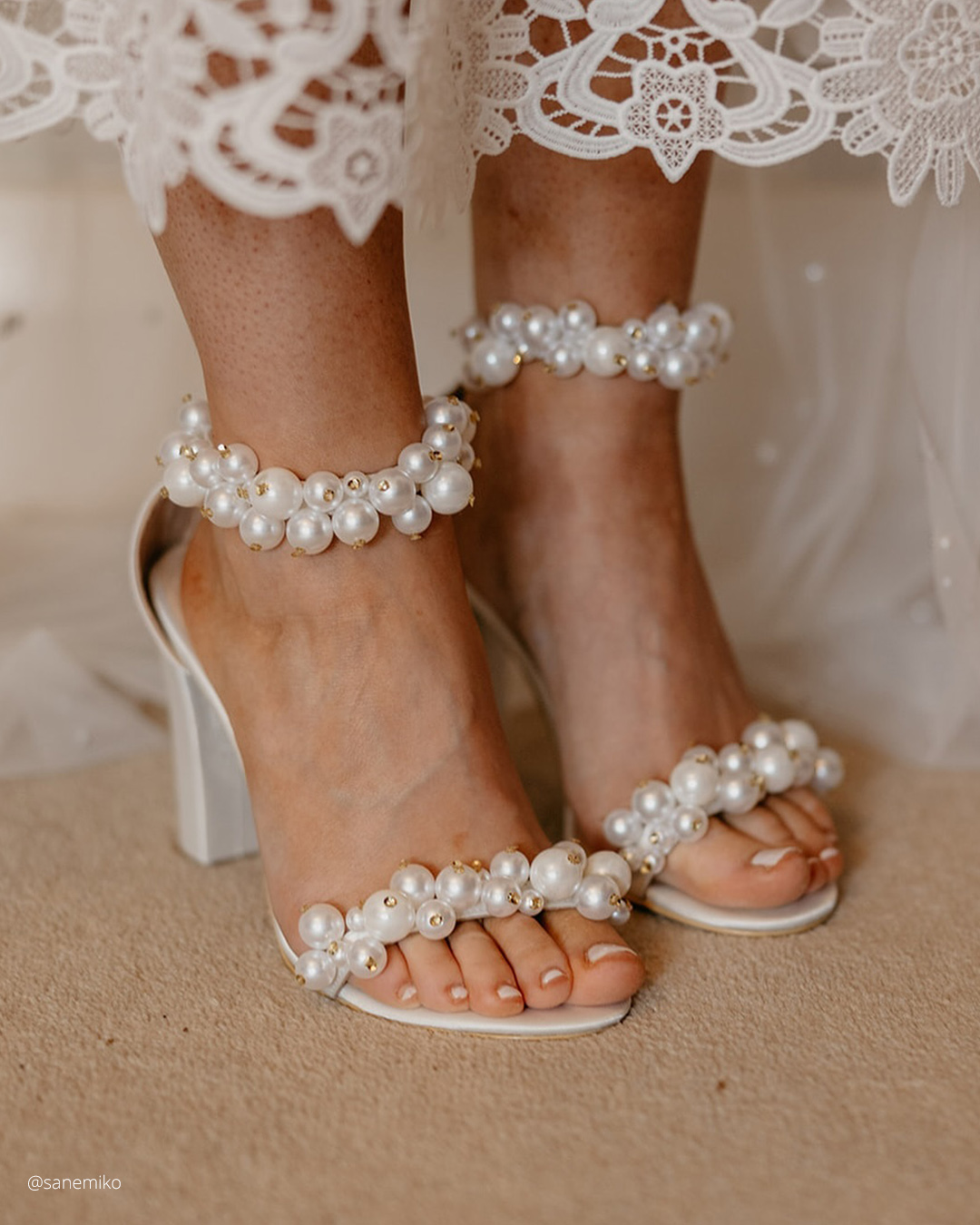 Wedding Sandals Low Heel