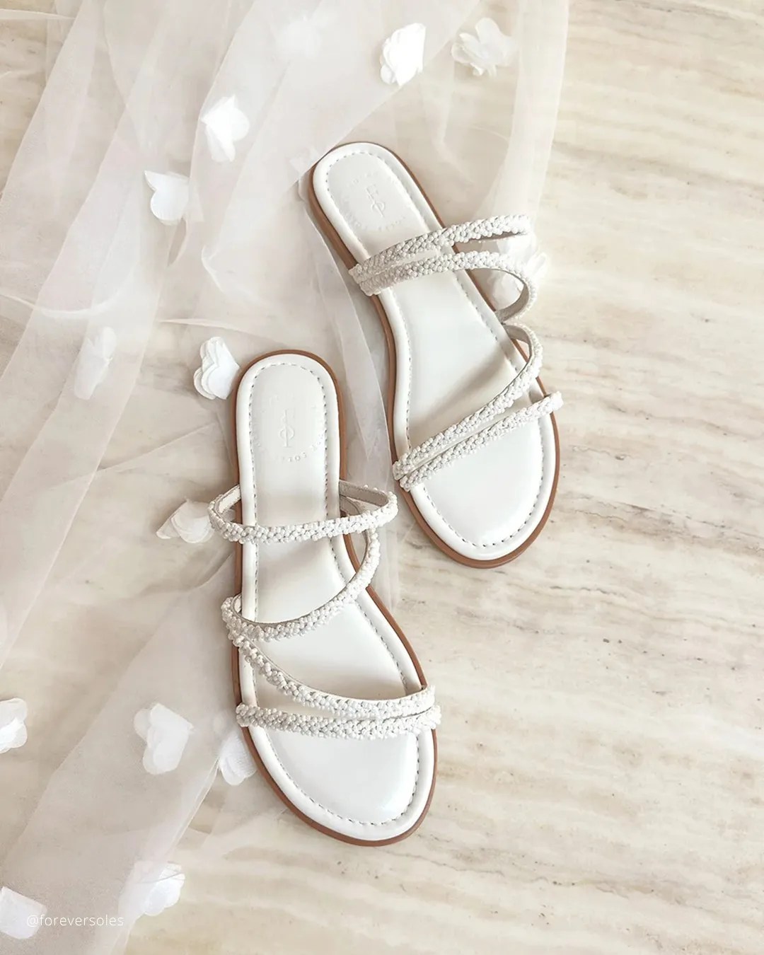 White Wedding Sandals