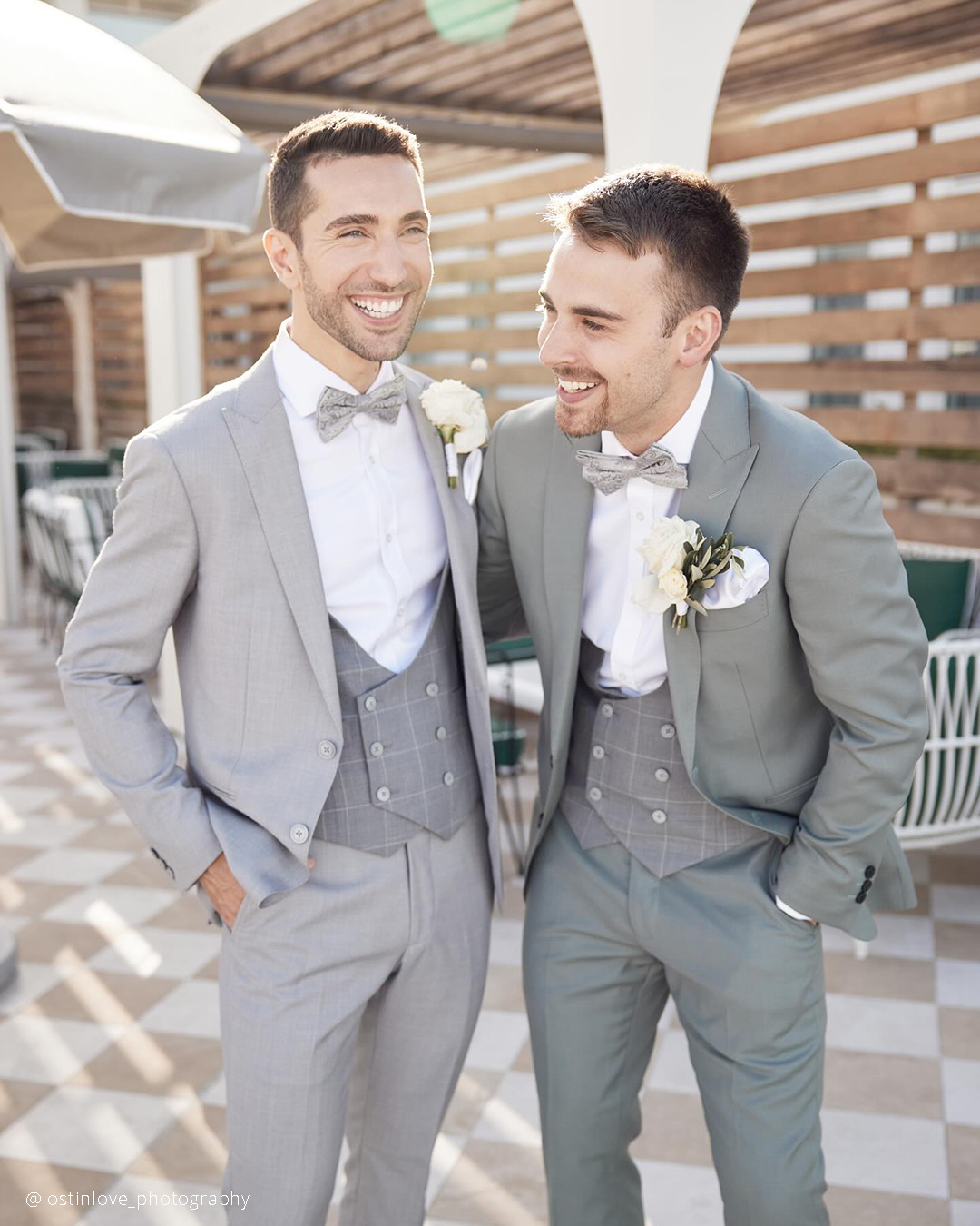 Patterned Fabrics Wedding Suits For The Groom
