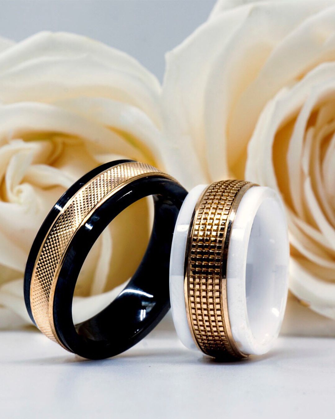 Black Cobalt Wedding Bands
