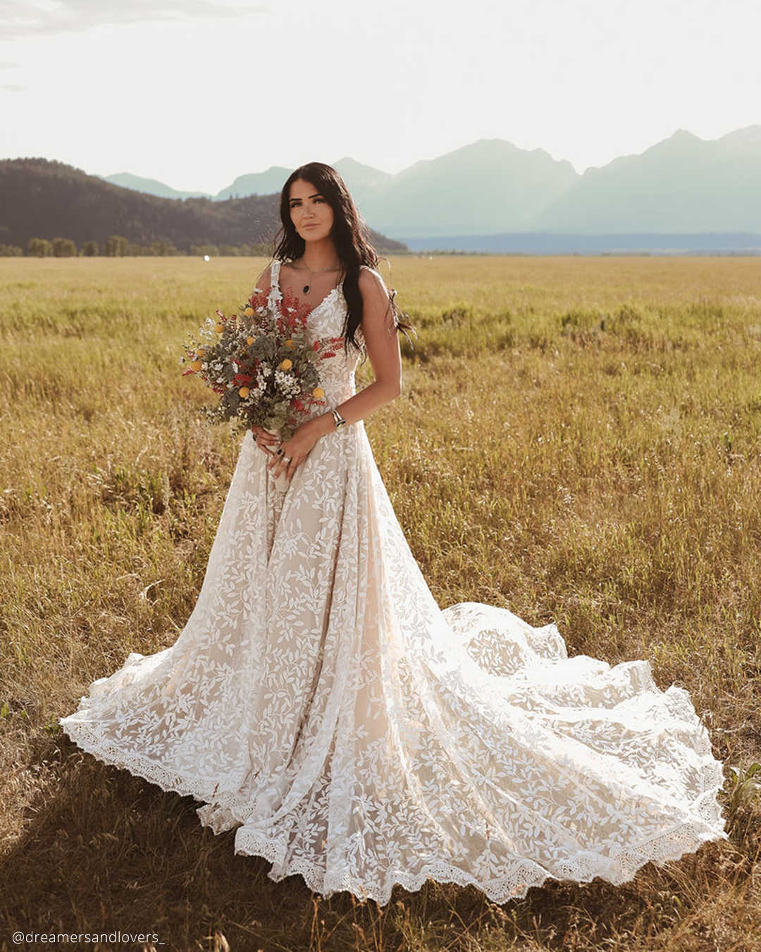 Boho Rustic Wedding Dresses
