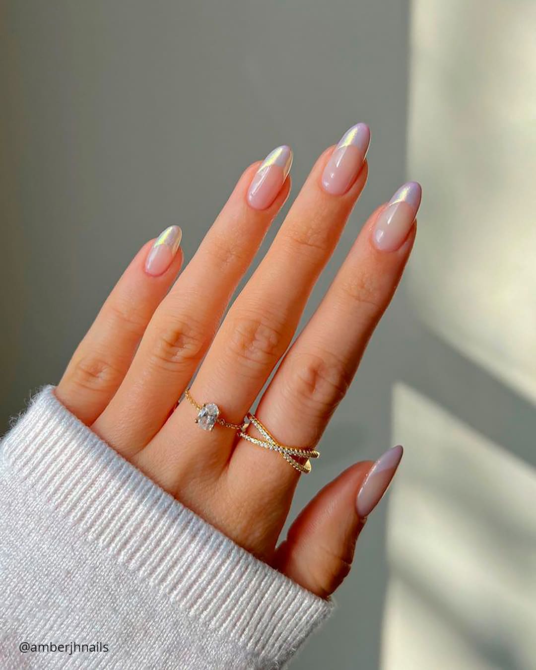 French Wedding Nails Coffin