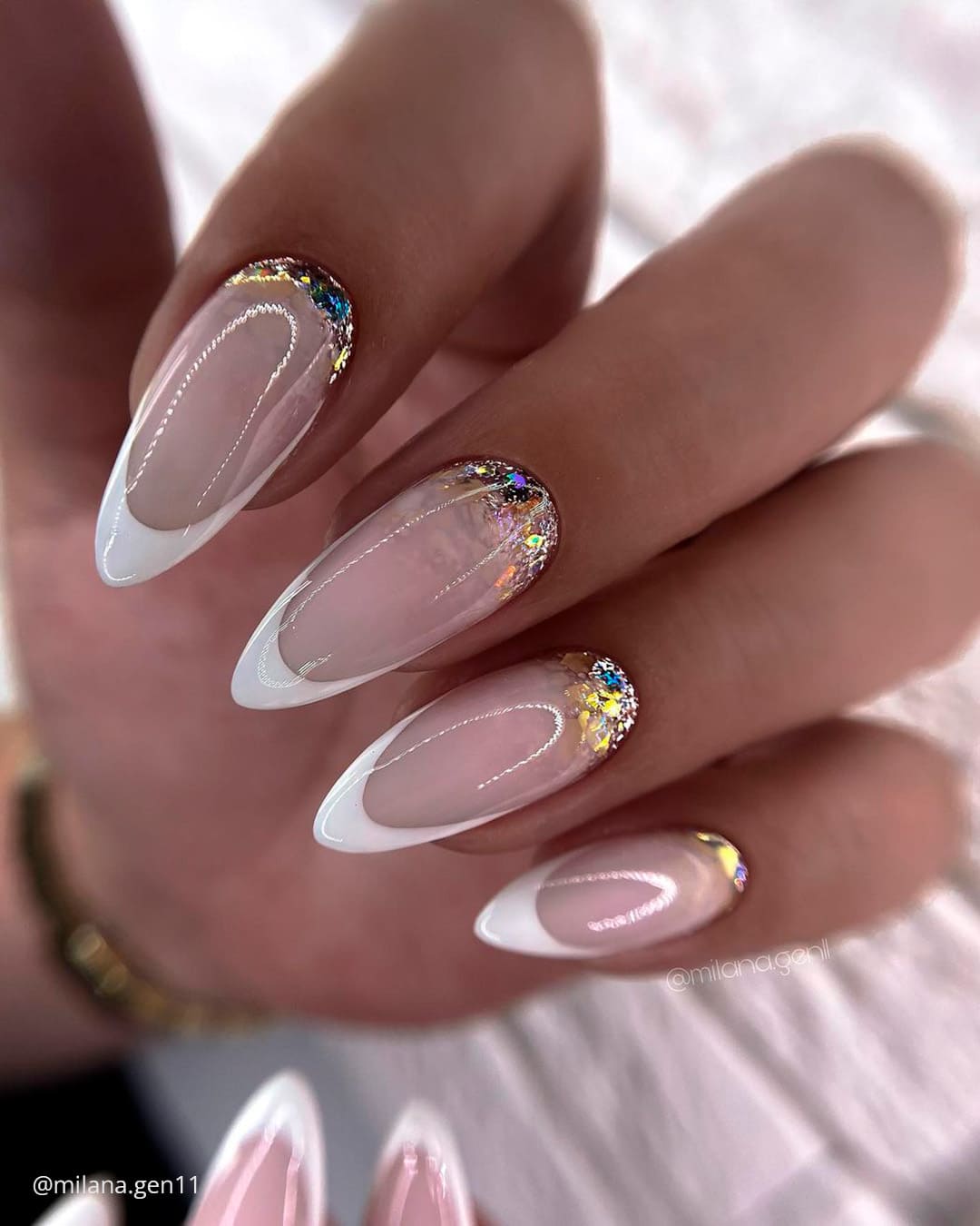 Short French Wedding Nails