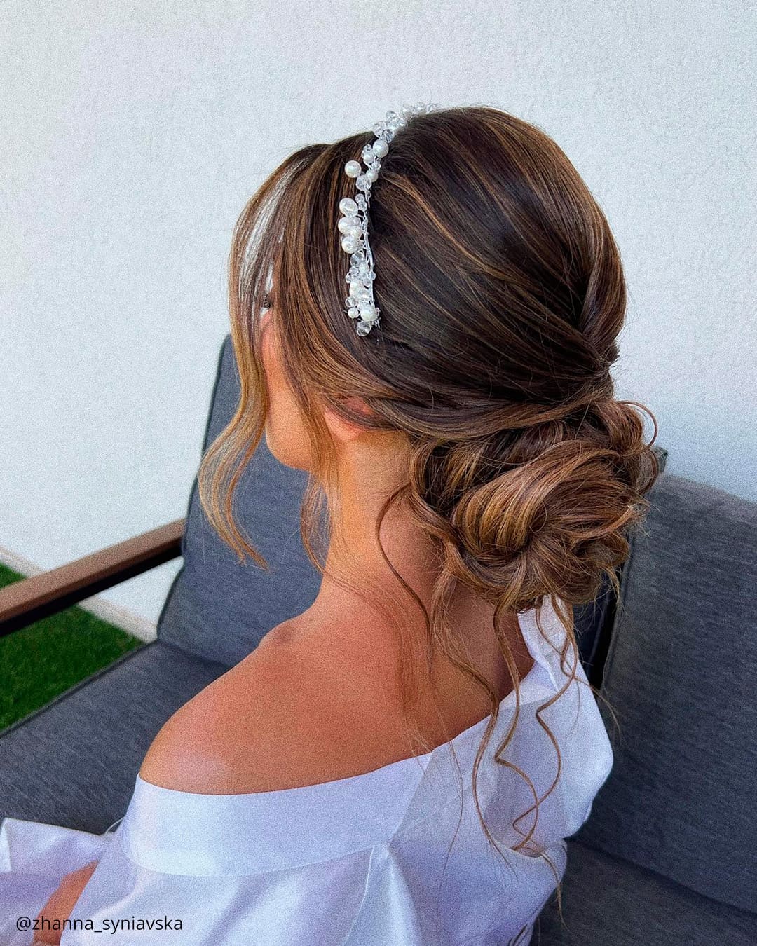 Wedding Hair Down With Headband